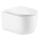 Унитаз подвесной Azario SERENATA 360х485х35 безободковый, система смыва "Скрытое Торнадо", с быстросъемным сиденьем "Микролифт" (AZ-5101T-WHT)