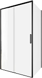 Душевой уголок Aquanet Pleasure Evo 110x90 AE65-110x90-BT профиль черный, прозрачное стекло