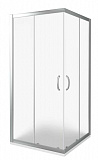 Душевое ограждение BAS INFINITY CR-90-G-CH 90x90 стекло Grape