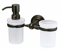 Подстаканник WASSER KRAFT К-7389 с дозатором мыла (темная бронза)