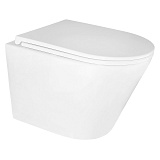 Унитаз подвесной Azario Teramo 515х355х365 безободковый, с быстросъемным сиденьем микролифт (AZ-0053)