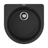 Каменная мойка Omoikiri Akegata 51-BL Artgranit/черный круглая
