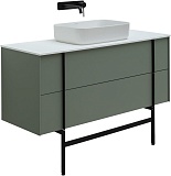 Тумба под раковину Allen Brau Reality 120 1.32008.CGM олива матовый