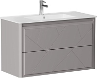 Тумба под раковину Allen Brau Paris 100 1.360002.PGM платина матовый