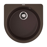 Каменная мойка Omoikiri Akegata 51-DC Artgranit/темный шоколад круглая