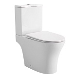 Унитаз-компакт Azario Reina 630х360х815 напольный, безободковый, слив "Скрытое Торнадо", с быстросъемным сиденьем "Микролифт" (AZ-2785T)