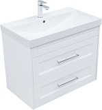 Тумба с раковиной Aquanet Бостон new 80 (Flash) цв.белый сатин