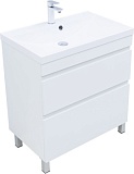 Тумба под раковину Aquanet Нота New 75 белый глянец