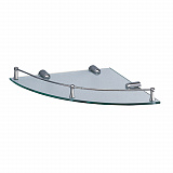 Полка стеклянная угловая с бортиком K-544, WASSER KRAFT