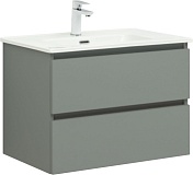 Тумба с раковиной Aquanet Вега 2.0 70 2 ящ. цв.мисти грин (раковина Flat)