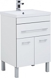 Тумба под раковину Aquanet Верона 60 белый (напольная 1 ящик 2 дверцы)