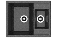Кухонная мойка АСТРА 620К В наличииЧёрный