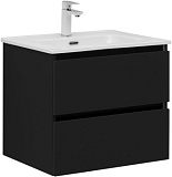 Тумба с раковиной Aquanet Вега 2.0 60 черный