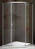 Душевое ограждение BAS INFINITY SHW-100-C-CH 100x100 прозрачное стекло