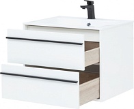 Тумба под раковину Aquanet Lino 70 белый матовый