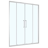 Душевая дверь Loranto 160x190 раздвижная, прозрачное стекло 6 мм, профиль хром (CS-AB04C-160)