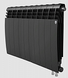 Биметаллический радиатор Royal Thermo Biliner 500 V 10 секции Noir Sable нижнее подключение