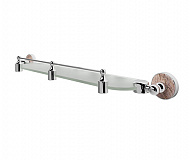 Полка стеклянная Wasser Kraft с бортиком Nau K-7744