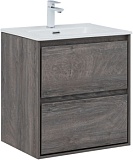 Тумба с раковиной Aquanet Милан 60 цв. дуб рошелье