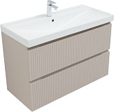 Тумба под раковину Aquanet Джейн (Flat) 100 бежевый