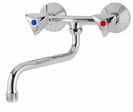 Смеситель Mofem Metal Plus 306 M PL CER, настенный кухонный, 142-0059-19