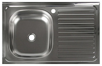 Мойка накладная Vladix L-402-L 80*50 0.6x160 выпуск 1 1/2 левая