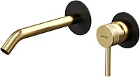 Смеситель для раковины Allen Brau Priority 5.31A03-31GB (с внутренней частью) черный/золото