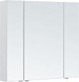 Зеркальный шкаф Aquanet Алвита new 90 белый матовый