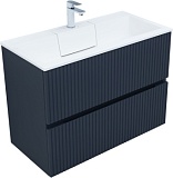 Тумба с раковиной Aquanet Джейн 90 цв.маренго (раковина Фортуна)