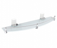 Полка стеклянная с бортиком Wasser Kraft Leine K-5044WHITE