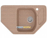 Мойка гранитная POLYGRAN F-10 песочный