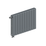 Радиатор биметаллический RIFAR SUPReMO VENTIL 500 х 10 секций ТИТАН нижнее левое подключение