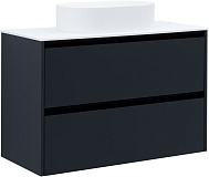 Тумба под раковину Allen Brau Activity 100 1.34006.AM антрацит матовый/черный браш