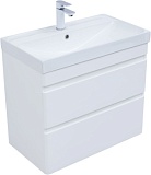 Тумба с раковиной Aquanet Слим 70 2 ящ. цв.белый сатин