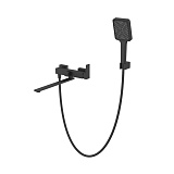 Смеситель для ванны с длинным изливом IDDIS Ramp черный матовый RAMBLL2i10