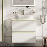 Тумба под раковину Allen Brau Activity 70 1.34011.WM белый матовый/олива браш