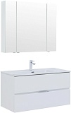Мебель для ванной Aquanet Алвита New 100 2 ящика, белый матовый
