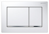 Клавиша смыва Omega30 Geberit белый, хром глянец 115.080.KJ.1