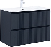 Тумба с раковиной Aquanet Джейн 90 цв.маренго (раковина Flat)