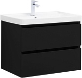 Тумба с раковиной Aquanet Вега 2.0 70 2 ящ. цв.черный (раковина Ирис)