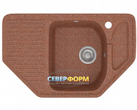 Мойка гранитная POLYGRAN F-10 терракот