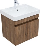 Тумба с раковиной Aquanet Оптима 60 цв. дуб рустикальный