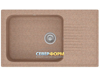 Мойка гранитная POLYGRAN F-19 песочный