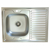 Мойка накладная Vladix V-201-L 80*60 0.5x150 выпуск 1 1/2 левая
