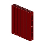 Радиатор биметаллический RIFAR SUPReMO 500 х 6 секций БОРДО боковое подключение