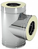 Тройник дымохода Вулкан ДУ 160/260 DTRH 90° с изоляцией TRvDR90160