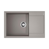 Каменная мойка Omoikiri Daisen 78-LB-GR Artgranit/leningrad grey   прямоугольная с крылом