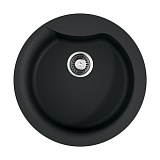 Каменная мойка Omoikiri Yasugata 48R-BL Tetogranit/черный круглая