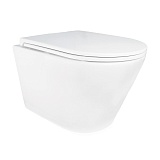 Унитаз подвесной Azario SONGO 360х520х365 безободковый, система смыва "Скрытое Торнадо", с быстросъемным сиденьем "Микролифт" (AZ-5180T-WHT)