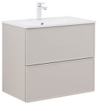 Тумба с раковиной Aquanet Арт 75 бежевый